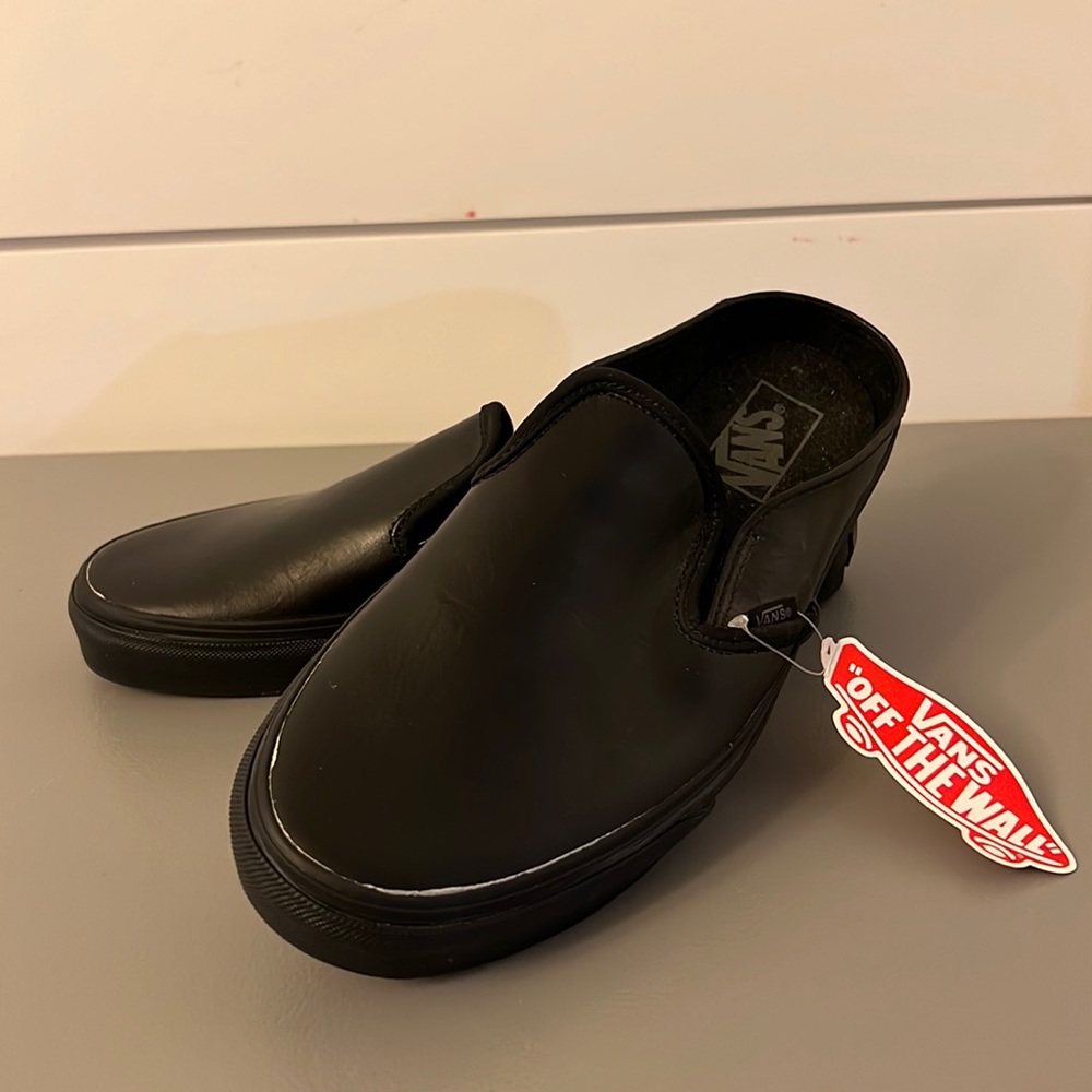 Vans Black Vinyl Slides